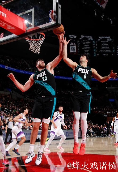 杨瀚森4分阿夫迪亚33+8+9 开拓者大胜爵士