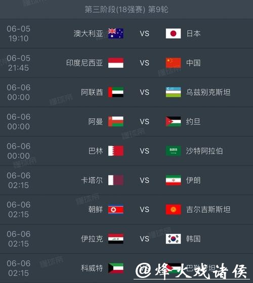 2026世界杯小组赛时间表